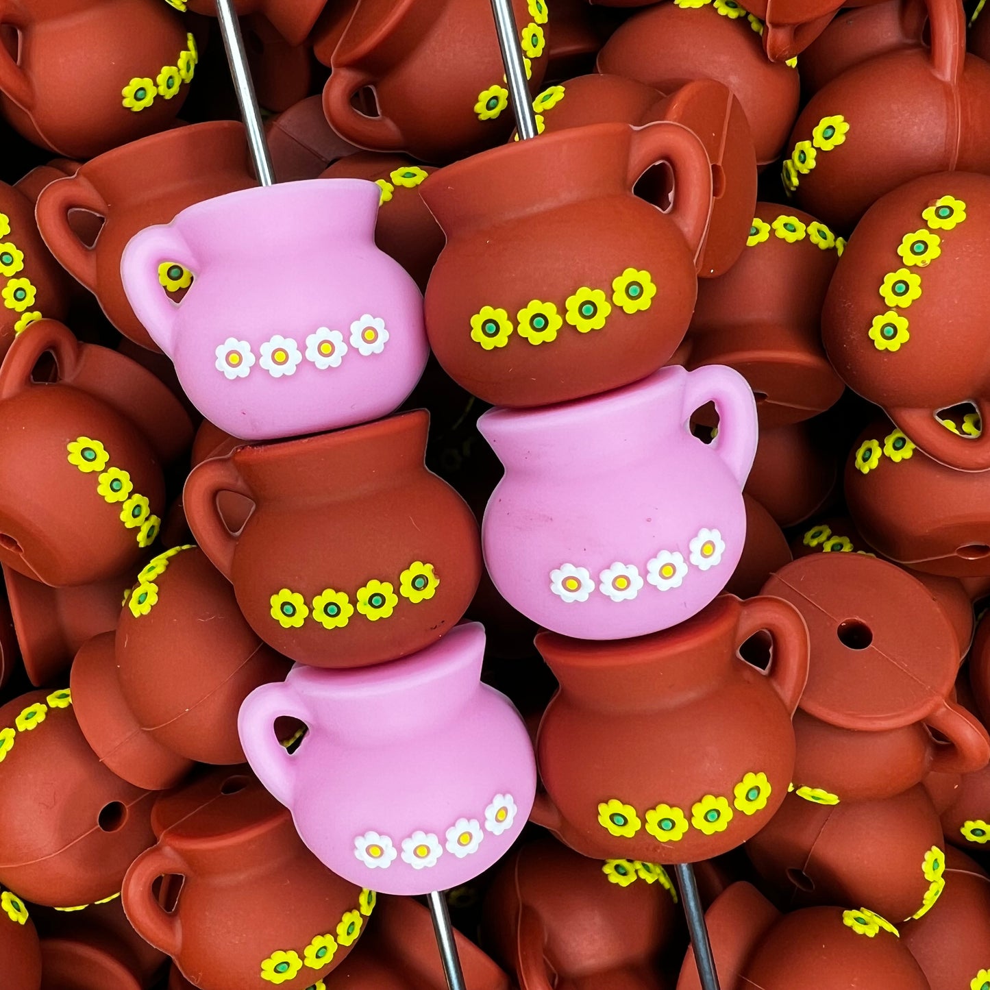 Jarrito Mexican Mug Silicone Bead (pack of 2)