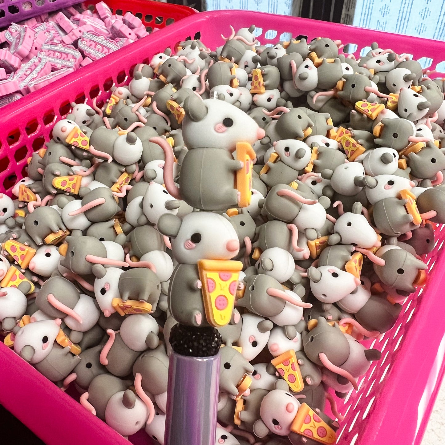 EXCLUSIVE 3D Opossum Silicone Focal Bead (1pcs)