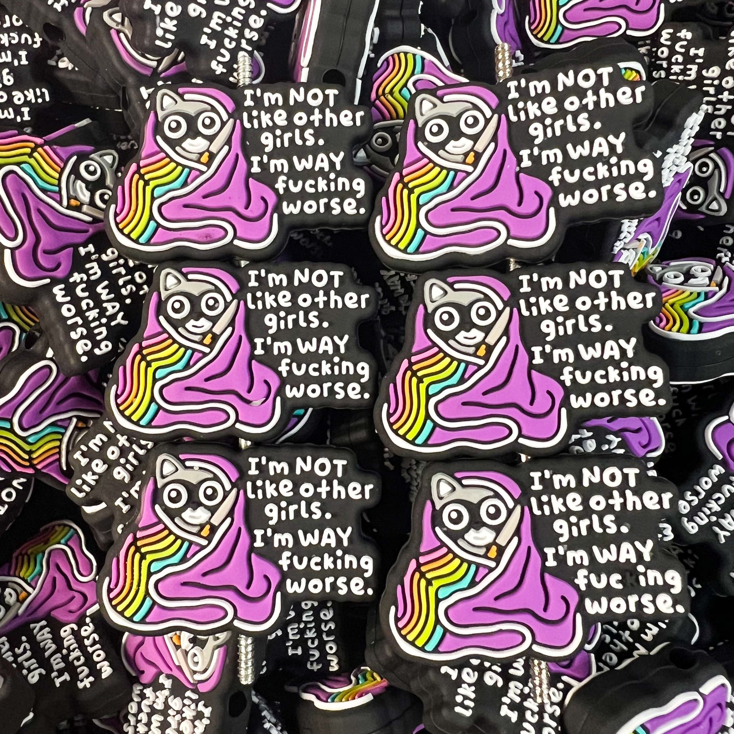 I’m Not Like Other Girls Silicone Focal Bead (pack of 2)