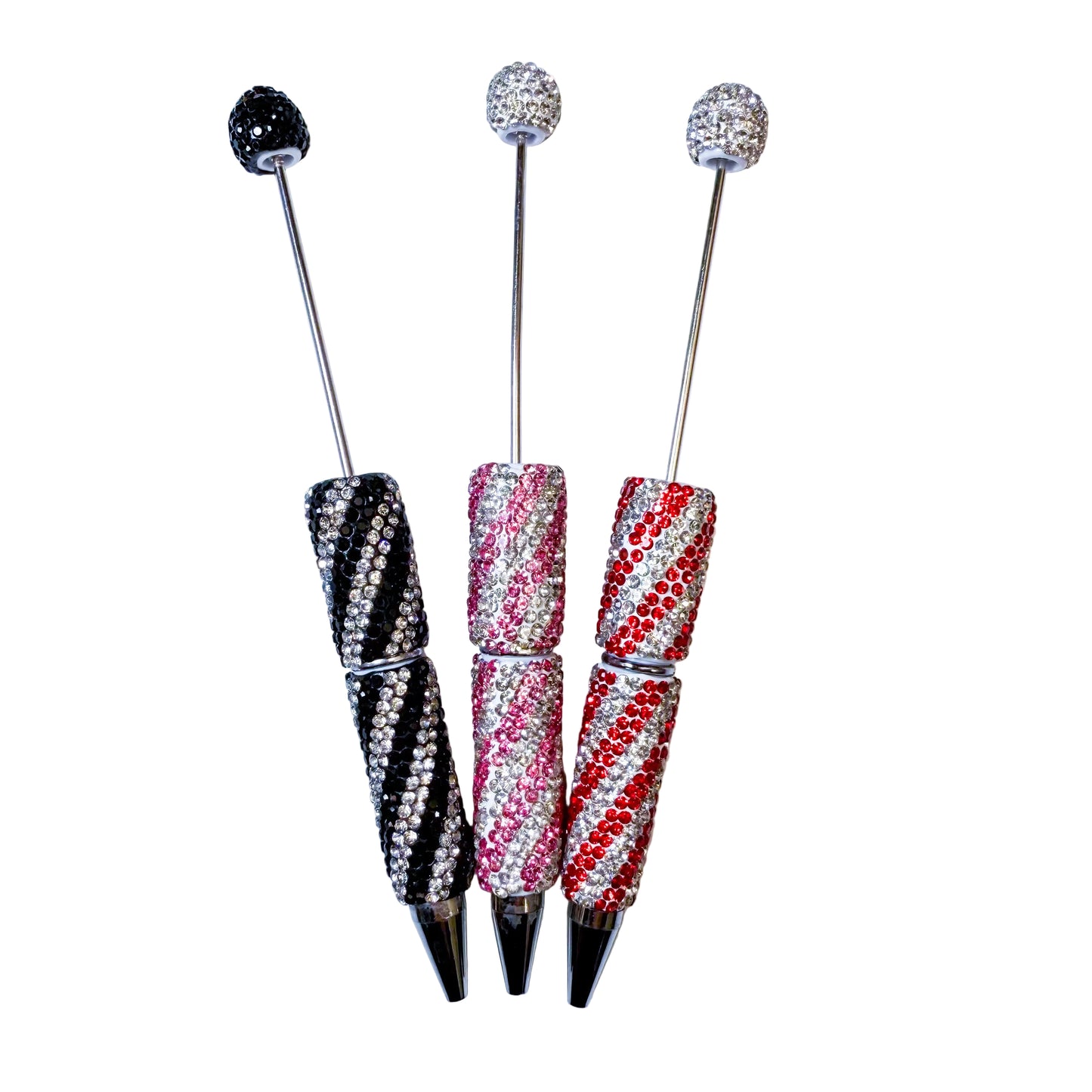Fancy Rhinestone Beadable Pens (1pc) Swirls