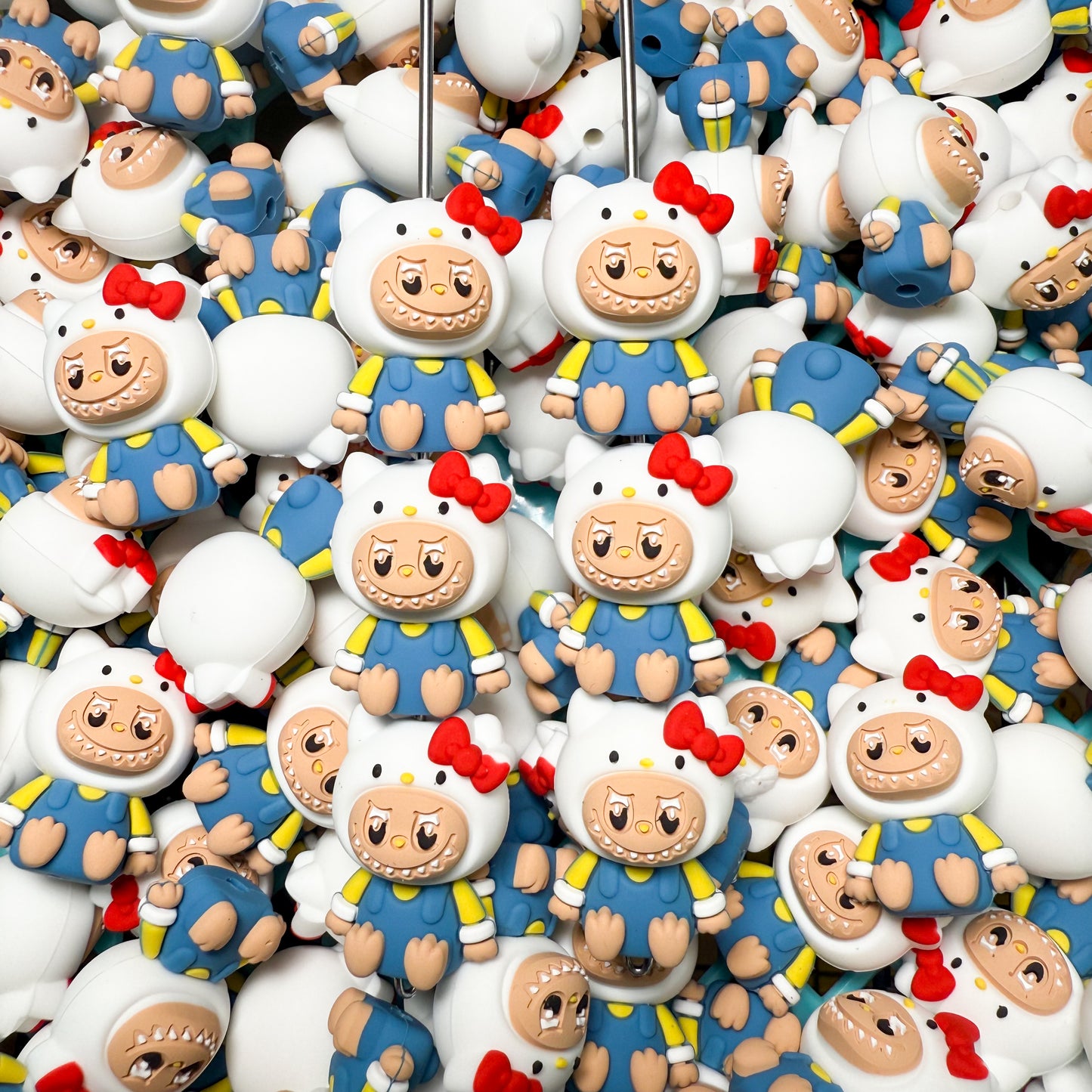 EXCLUSIVE 3D BUBU Monster Silicone Focal Bead (2 pcs)