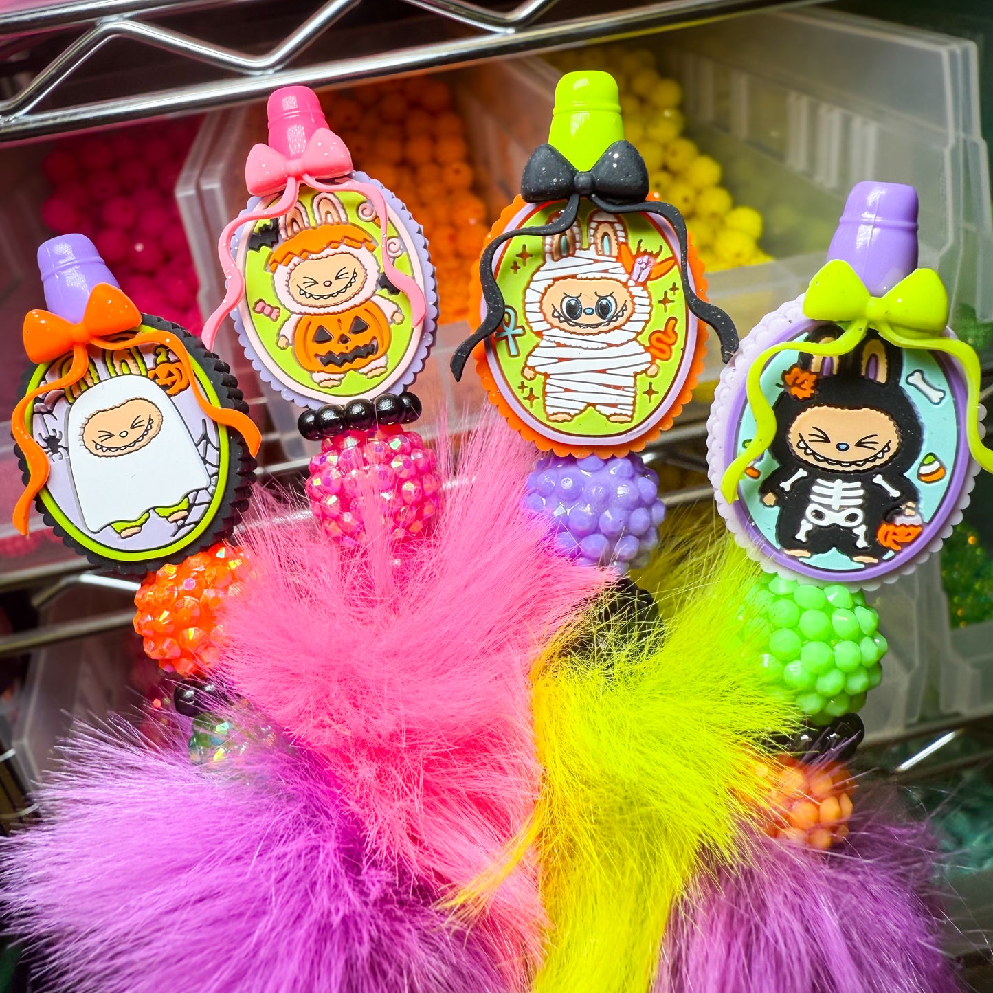 EXCLUSIVE BUBU Monster Picture Frame Silicone Focal Bead (2 pcs)