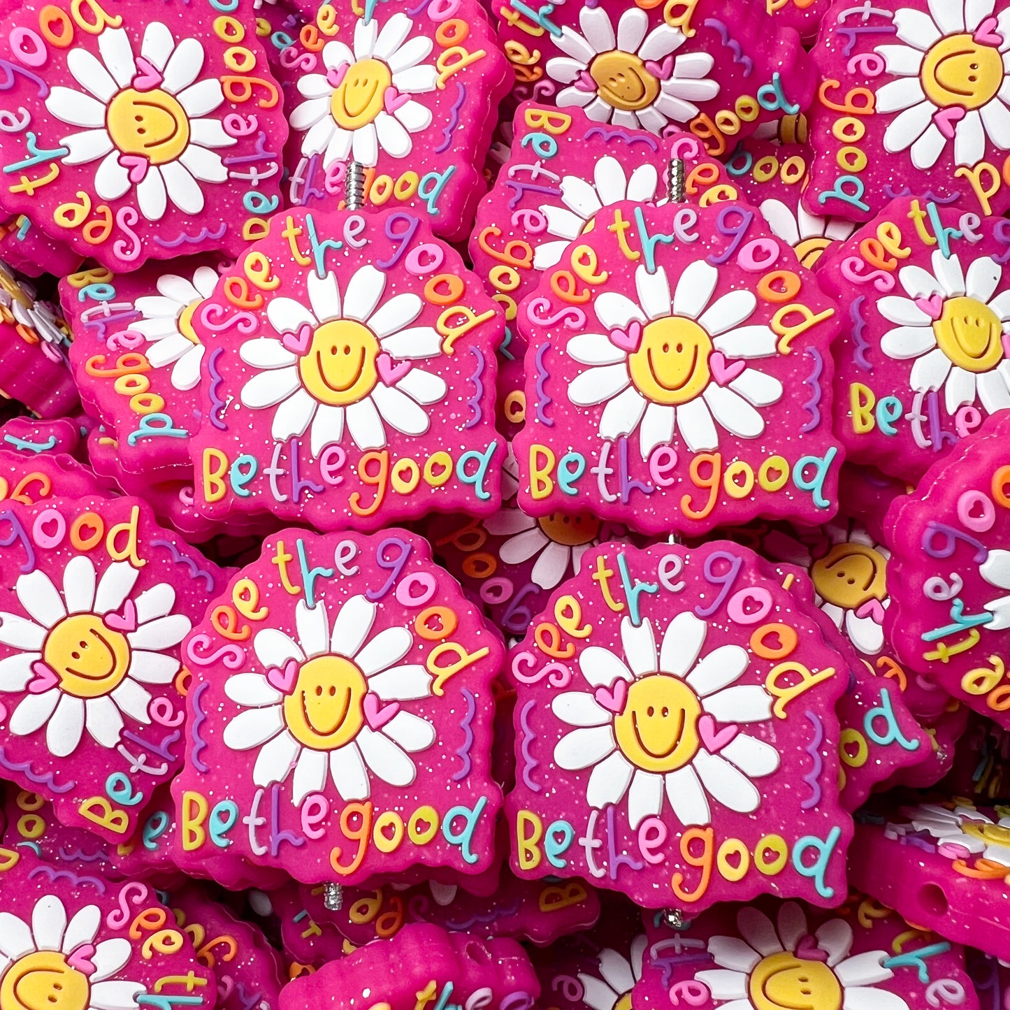 See The Good Be The Good Silicone Focal Bead (pack of 2)