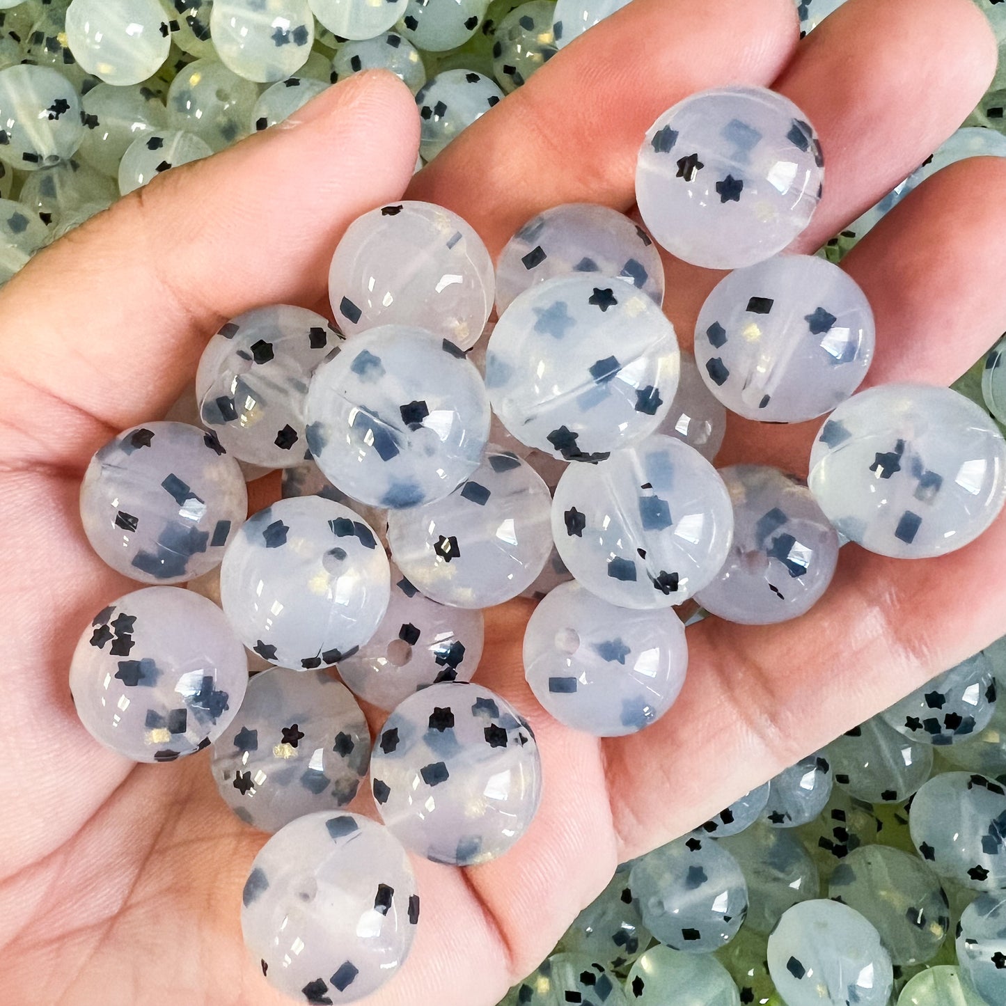 15mm Stars Confetti Beads (pack of 10)