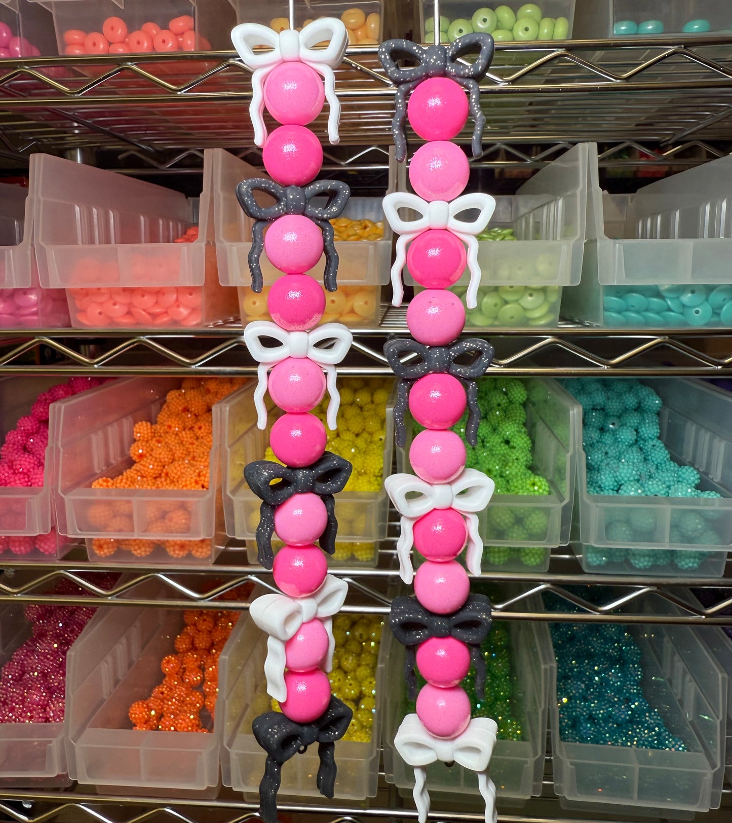 EXCLUSIVE Coquette Bow Silicone Focal Beads (2 per pack)