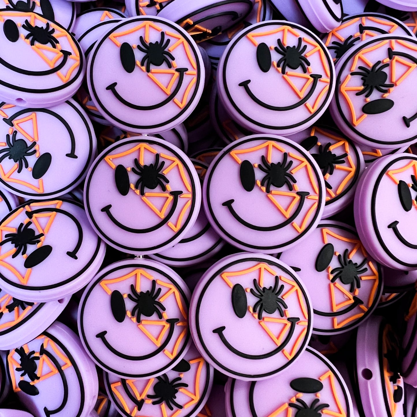 Halloween Smile Silicone Focal Beads (pack of 2)