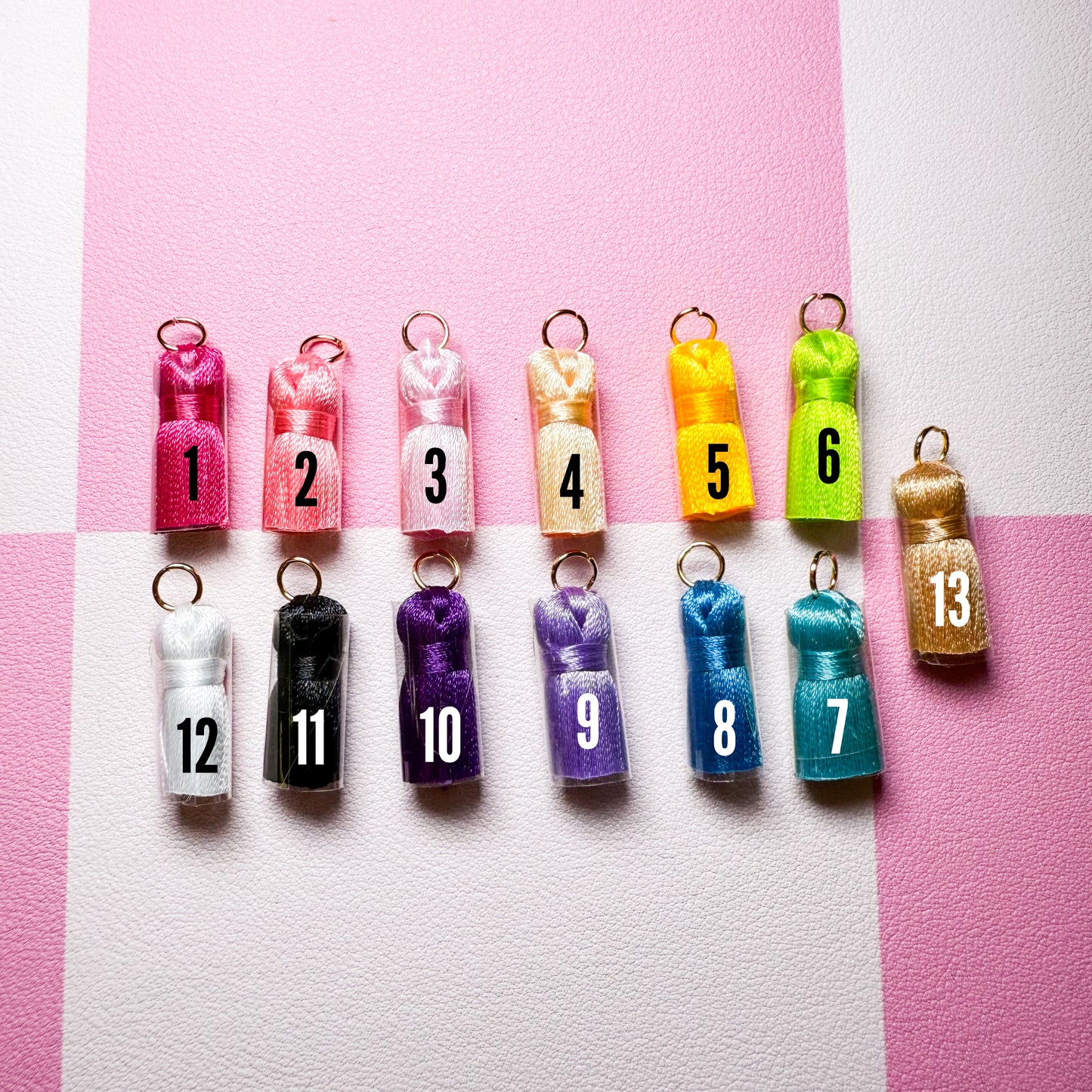 Mini tassels for lanyards (1 pc)