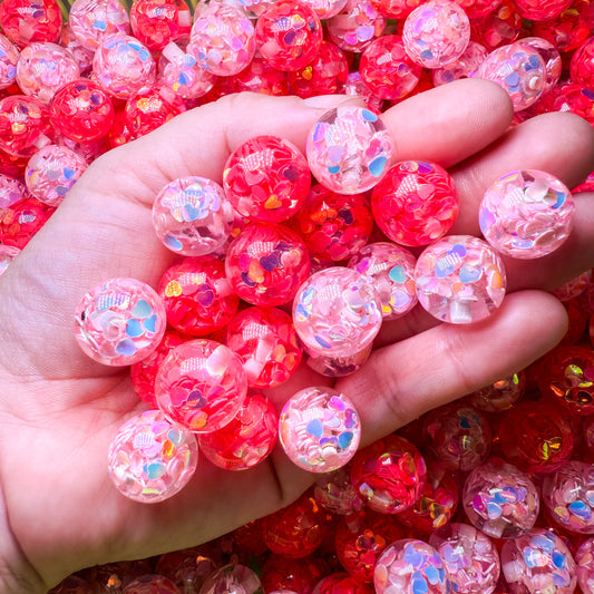 Acrylic Heart Confetti Bead Mix (20 pcs)