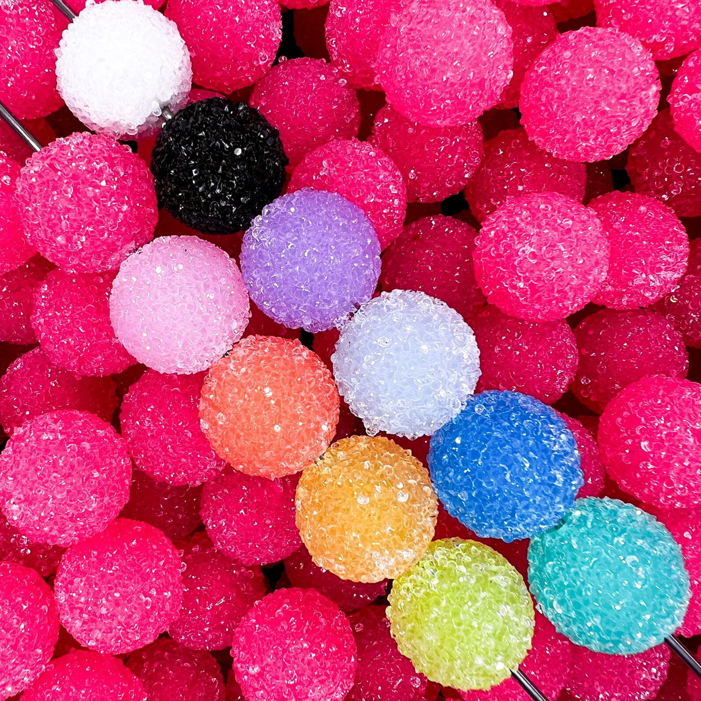 20mm Acrylic Sugar Beads (pack of 10)