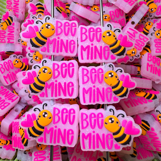 Bee Mine Silicone Focal Bead (pack of 2)