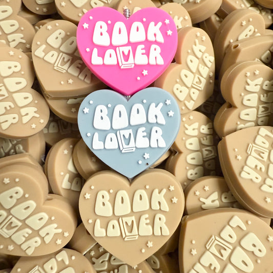 Book Lover Silicone Focal Bead (pack of 2)