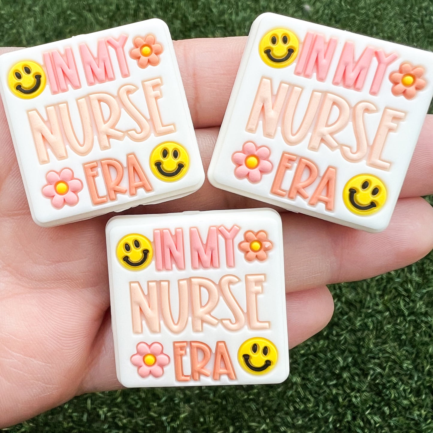 In my Nurse Era Silicone Focal Bead (Pack of 2)