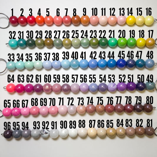 15mm Round Opal Silicone Beads(5pcs)